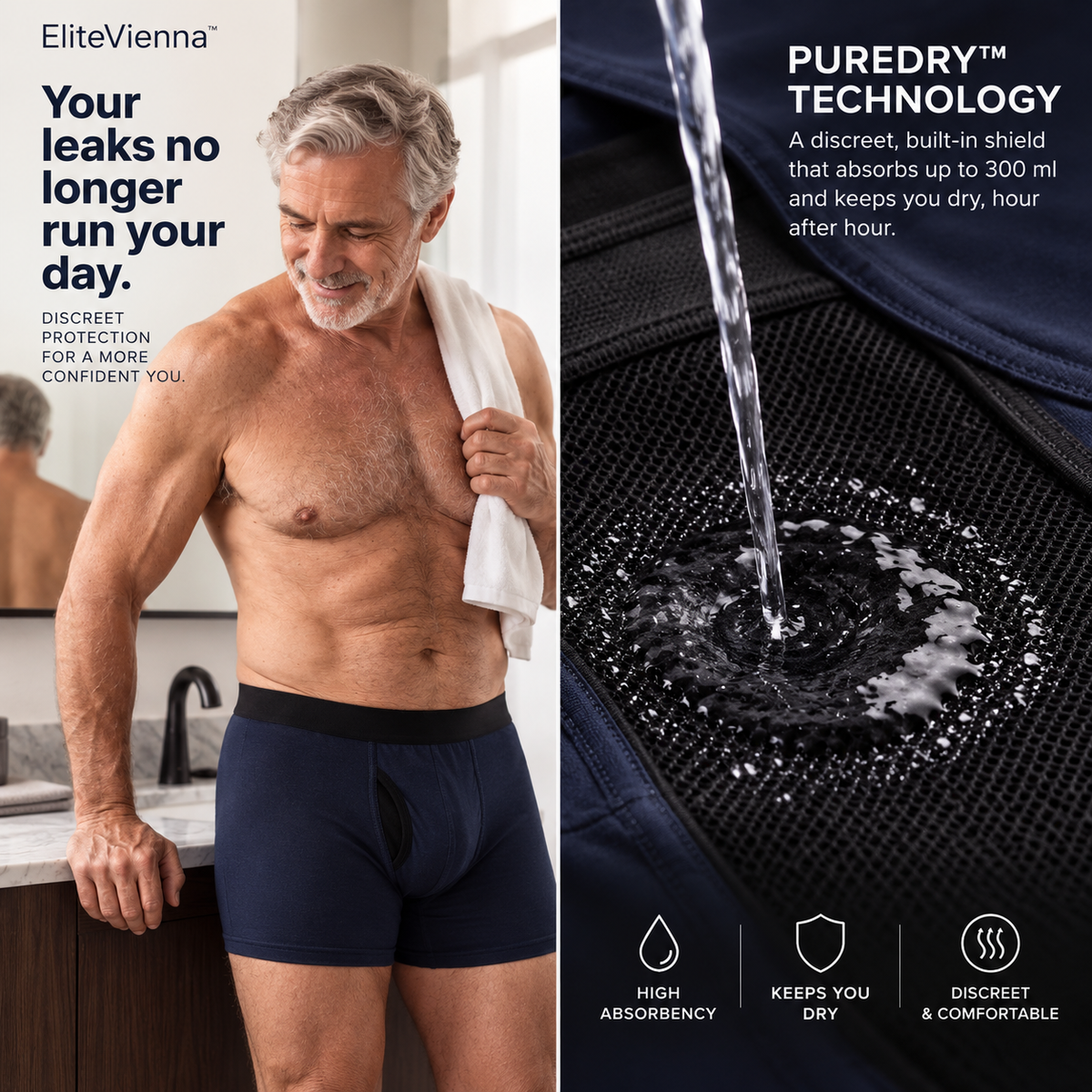 Men's All-Day Protection Boxer Briefs