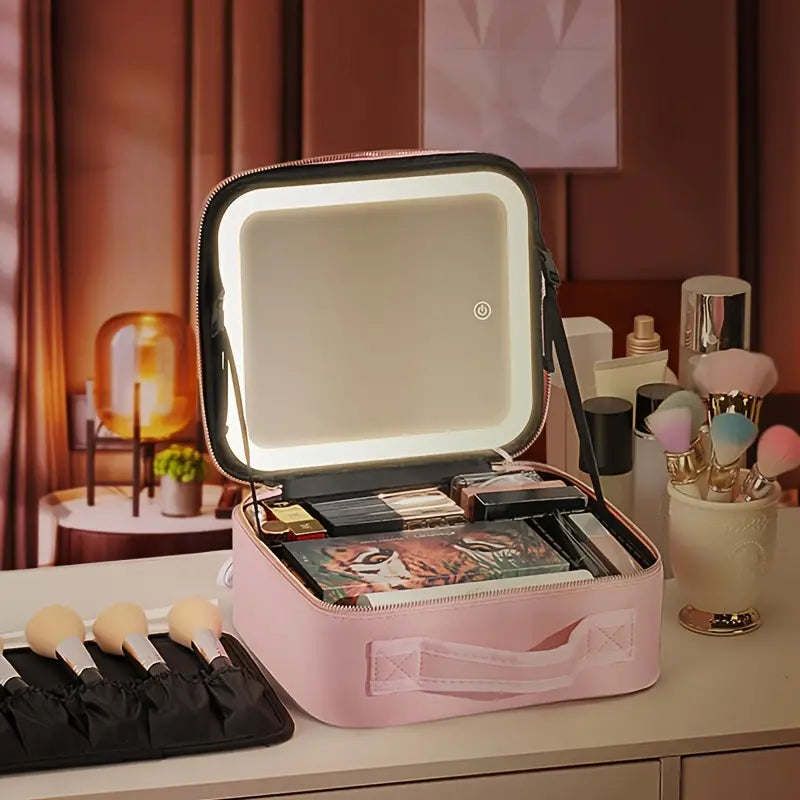 Luma | All-in-One Beauty Bag with LED Mirror