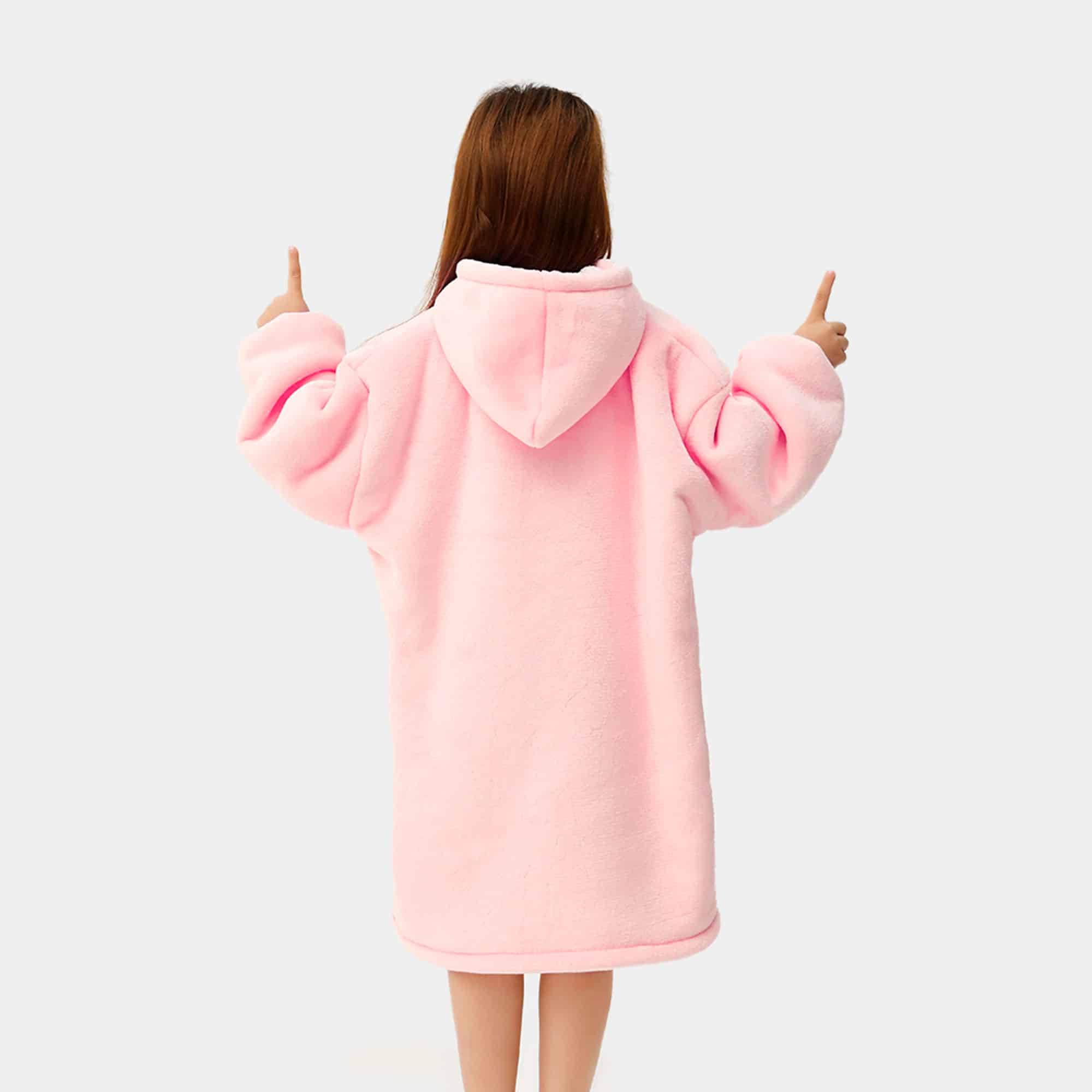 Kids Hooded blanket Light Pink