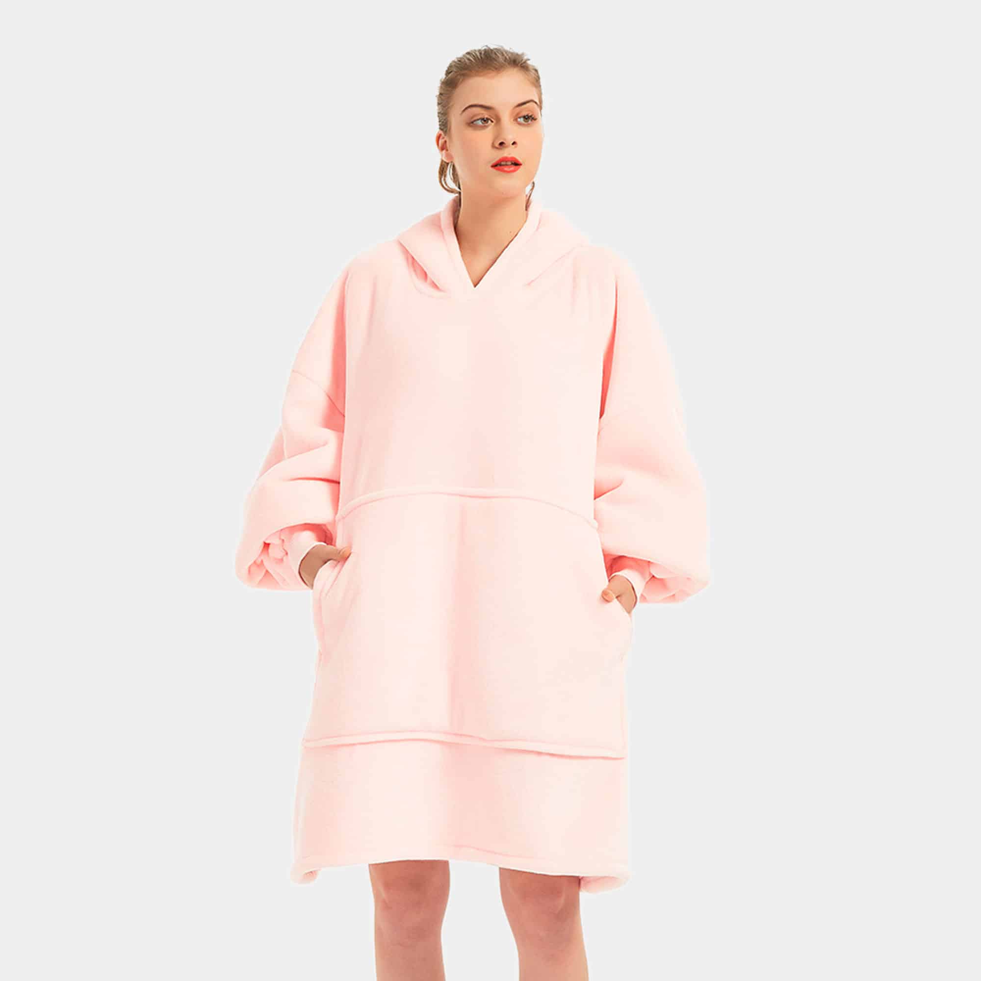 Hooded blanket Light pink