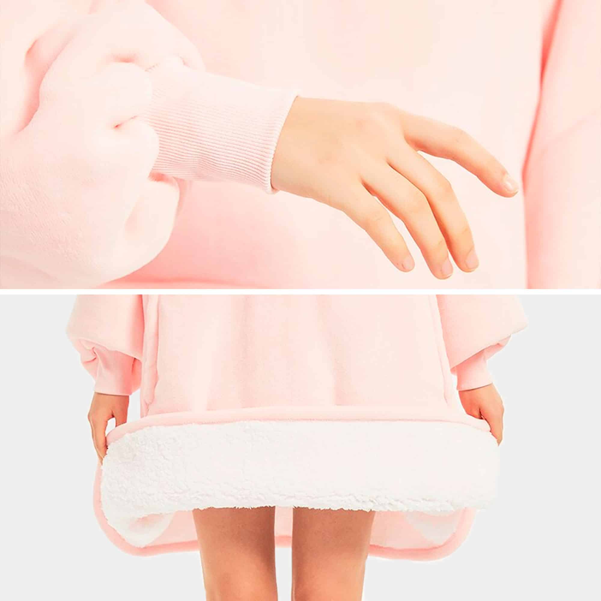 Hooded blanket Light pink