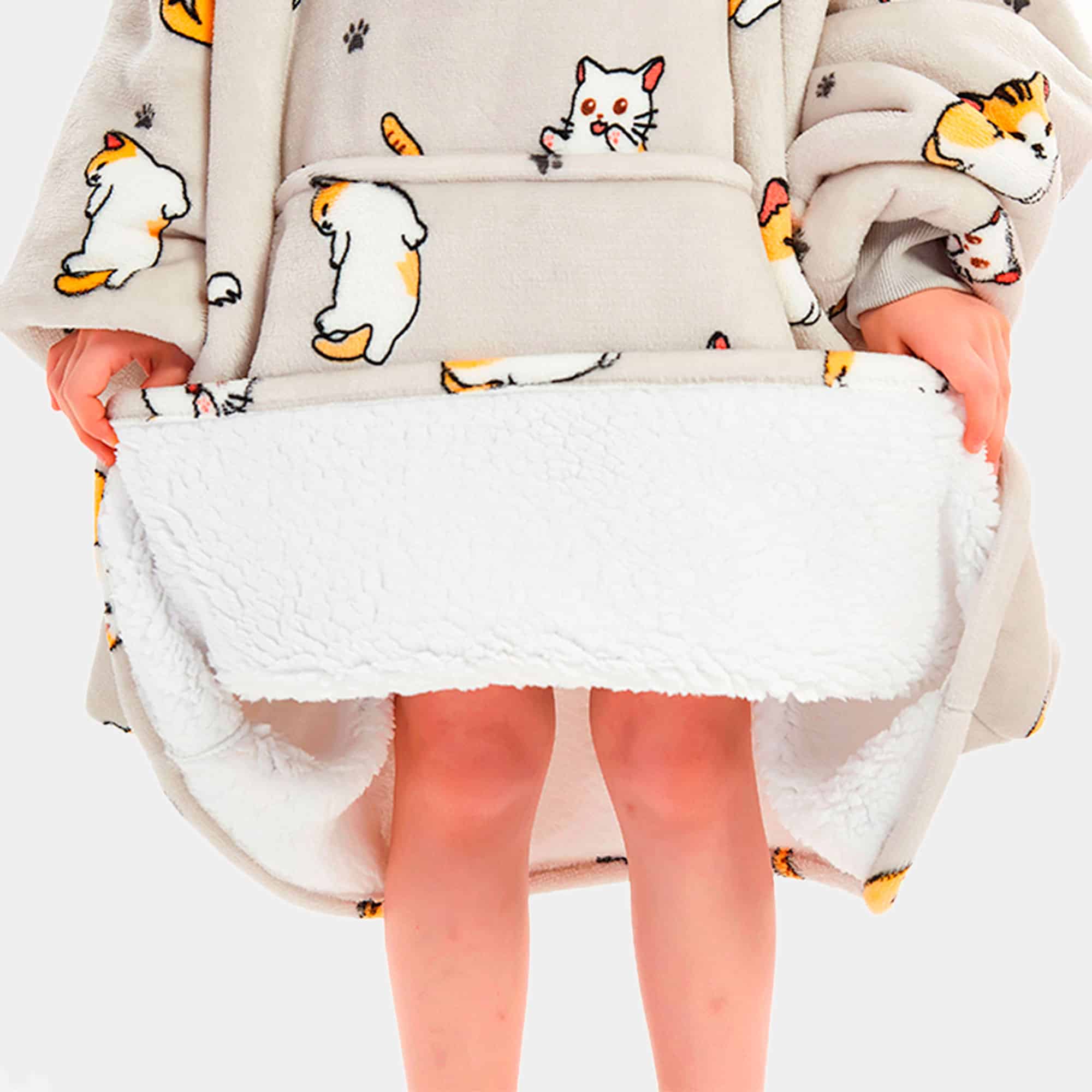 Kids Hooded blanket Cat