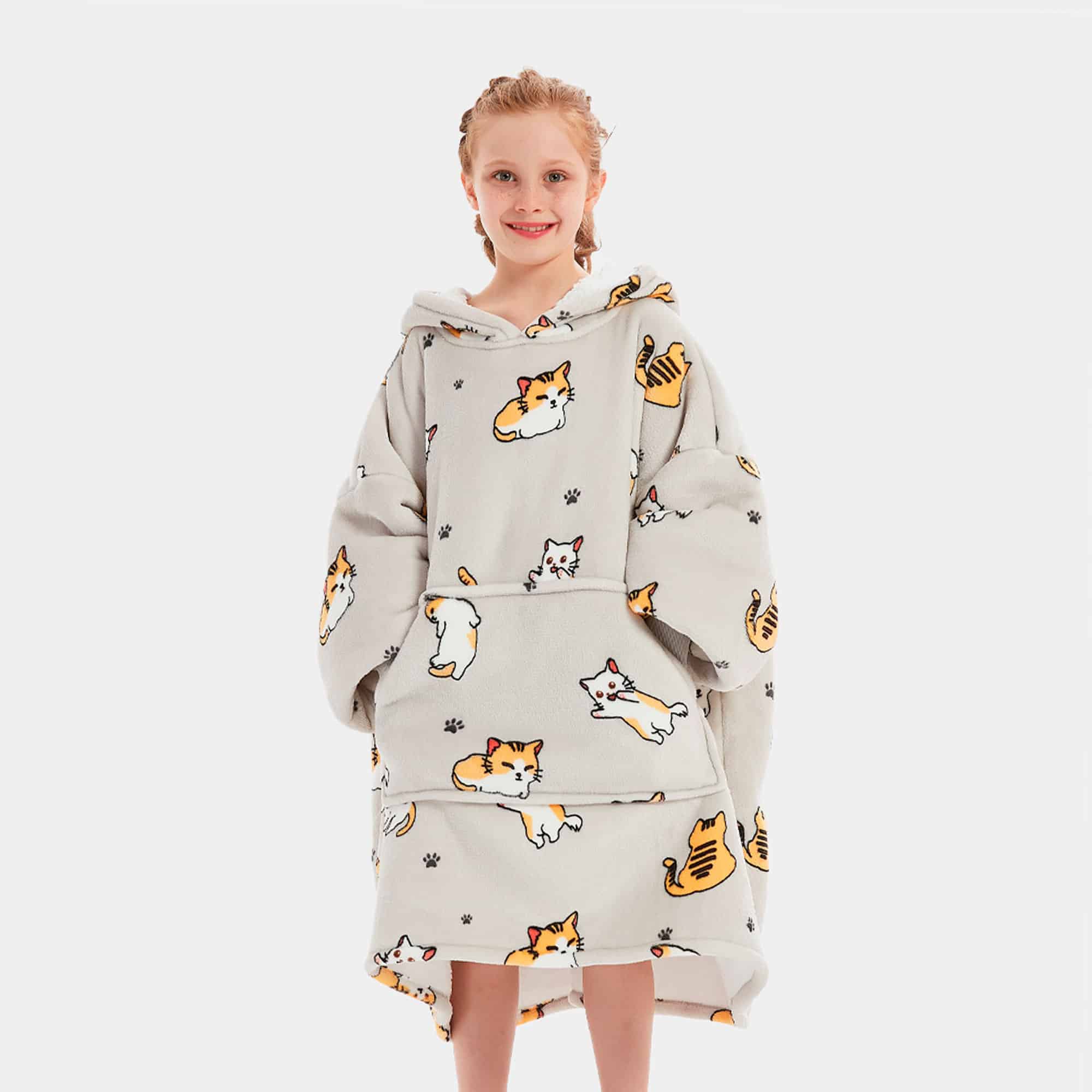 Kids Hooded blanket Cat