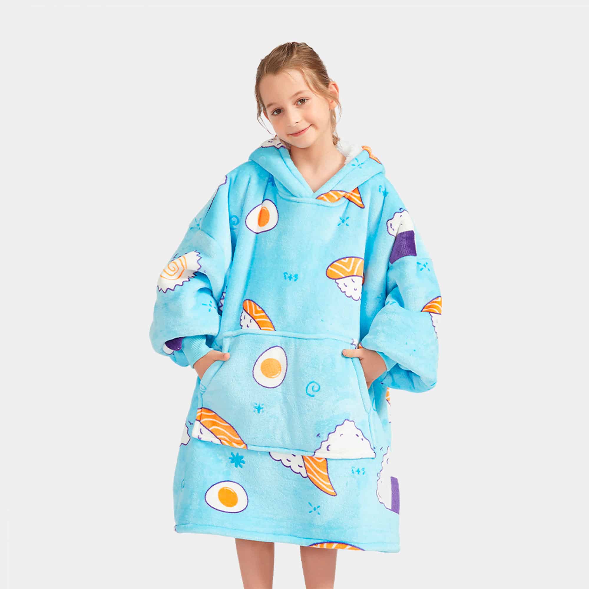 Kids Hooded blanket Sushi