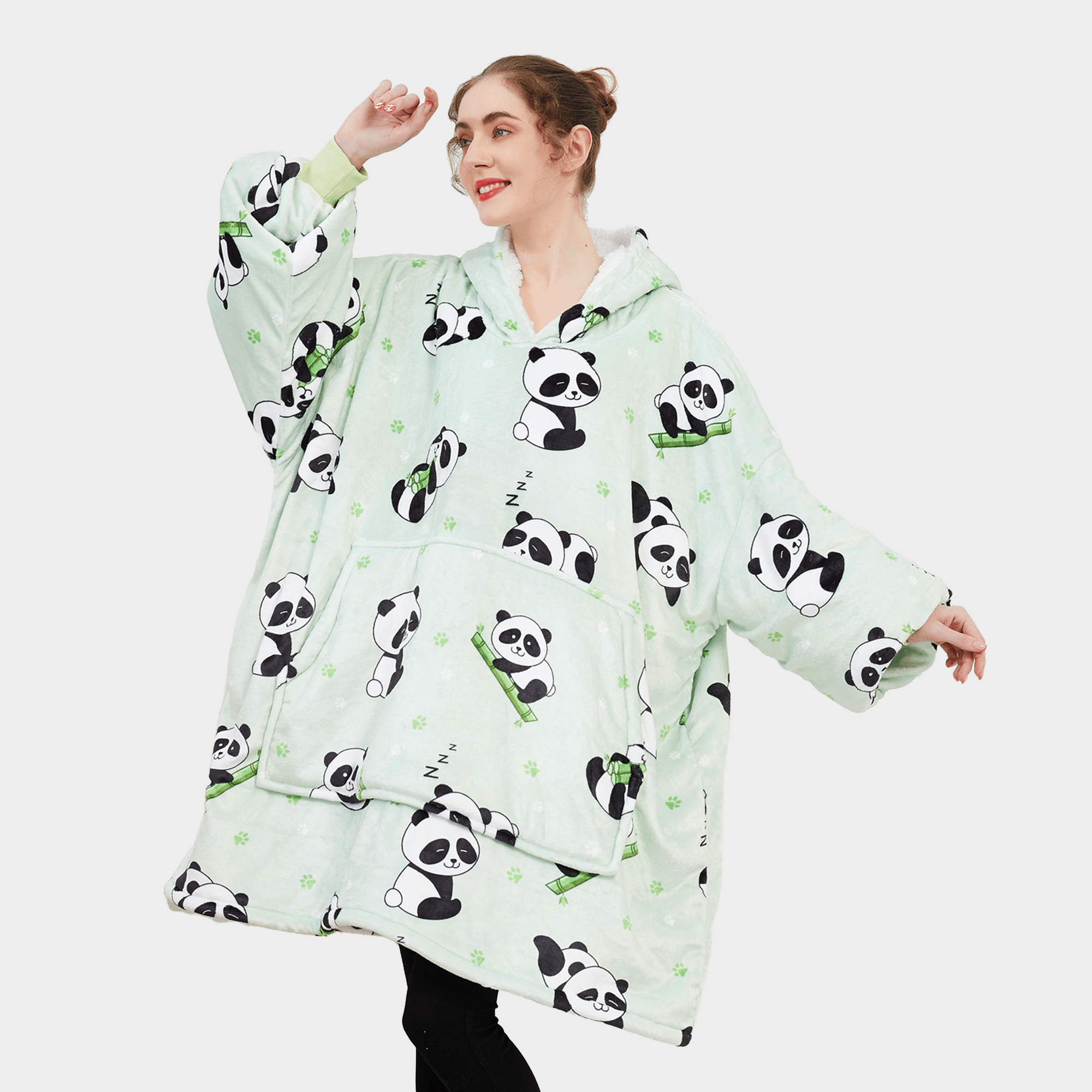 Hooded blanket Panda